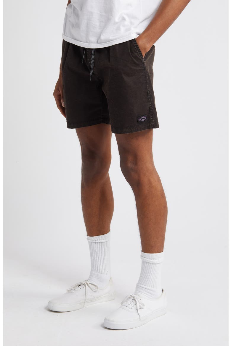 Mario Stretch Cotton Shorts, Alternate, color, BLACK