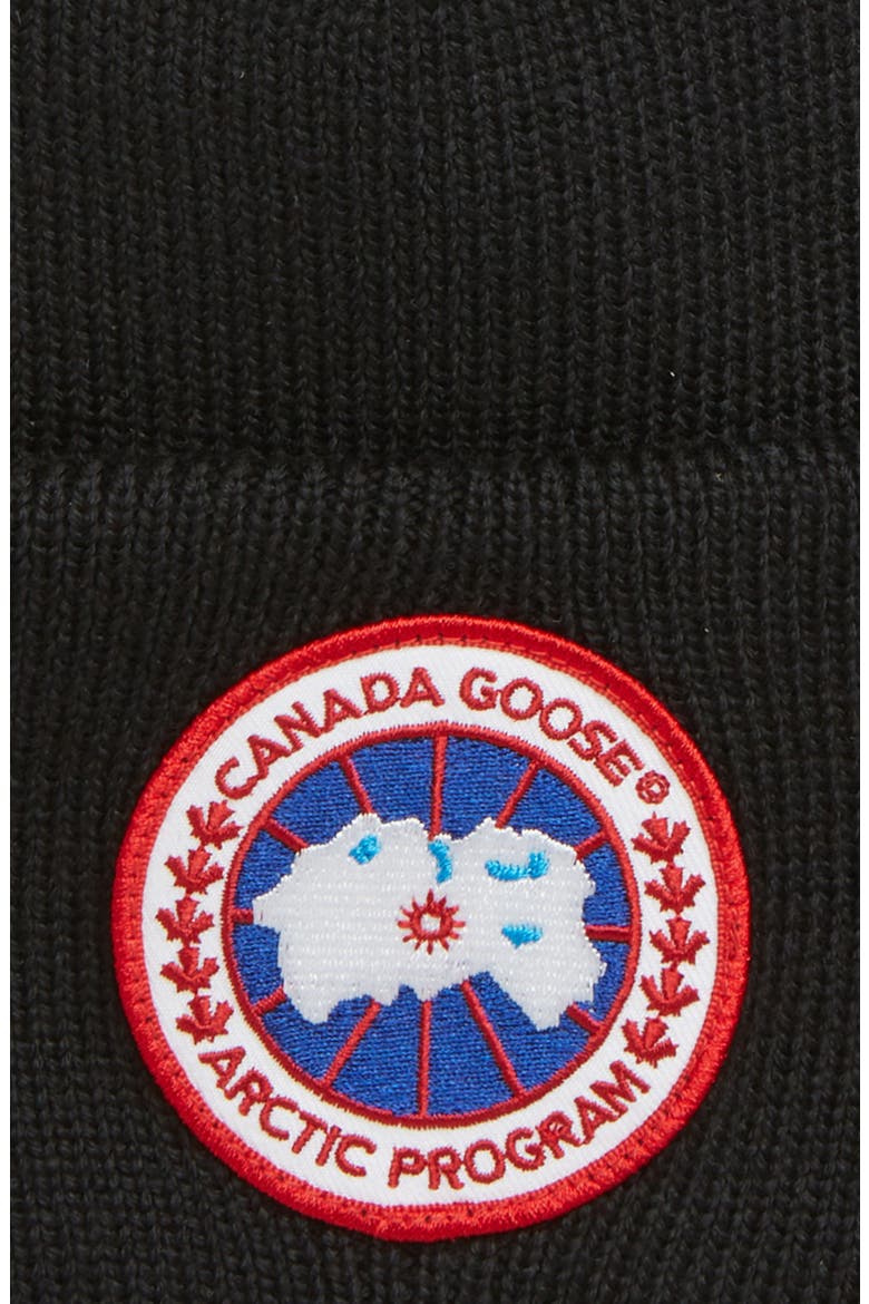 Arctic Disc Merino Wool Toque Beanie, Alternate, color, BLACK