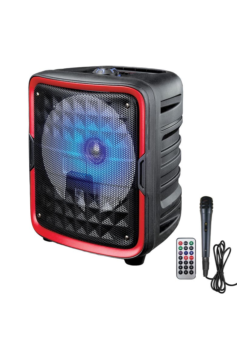 8 Inch Bluetooth Speakers in Red with True Wireless, Alternate, color, Red