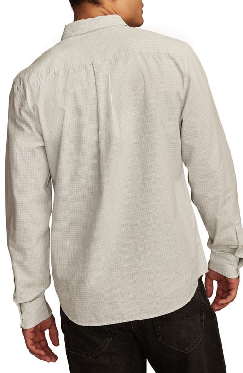 Lucky Brand Check Cotton Poplin Button-up Shirt In White Multi