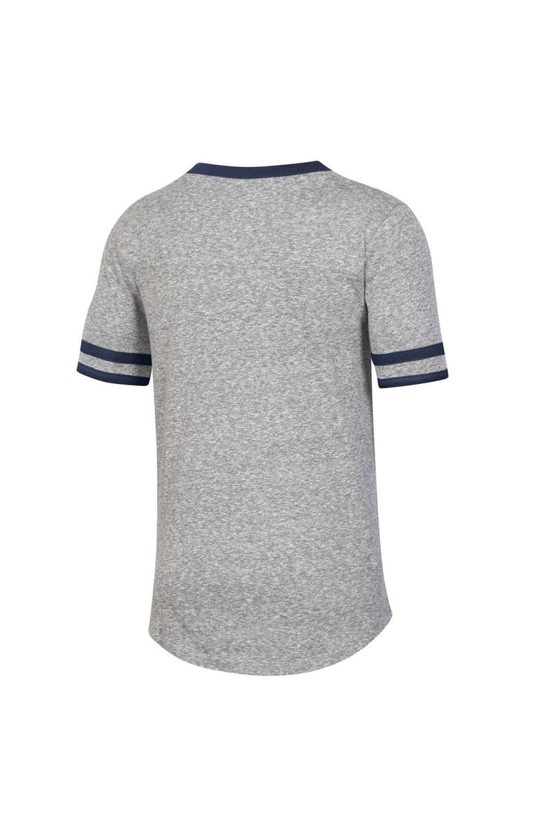 Under Armour Girls Youth Under Armour Heathered Gray Auburn Tigers Siro Slub Novelty T-Shirt, Alternate, color, Heather Gray