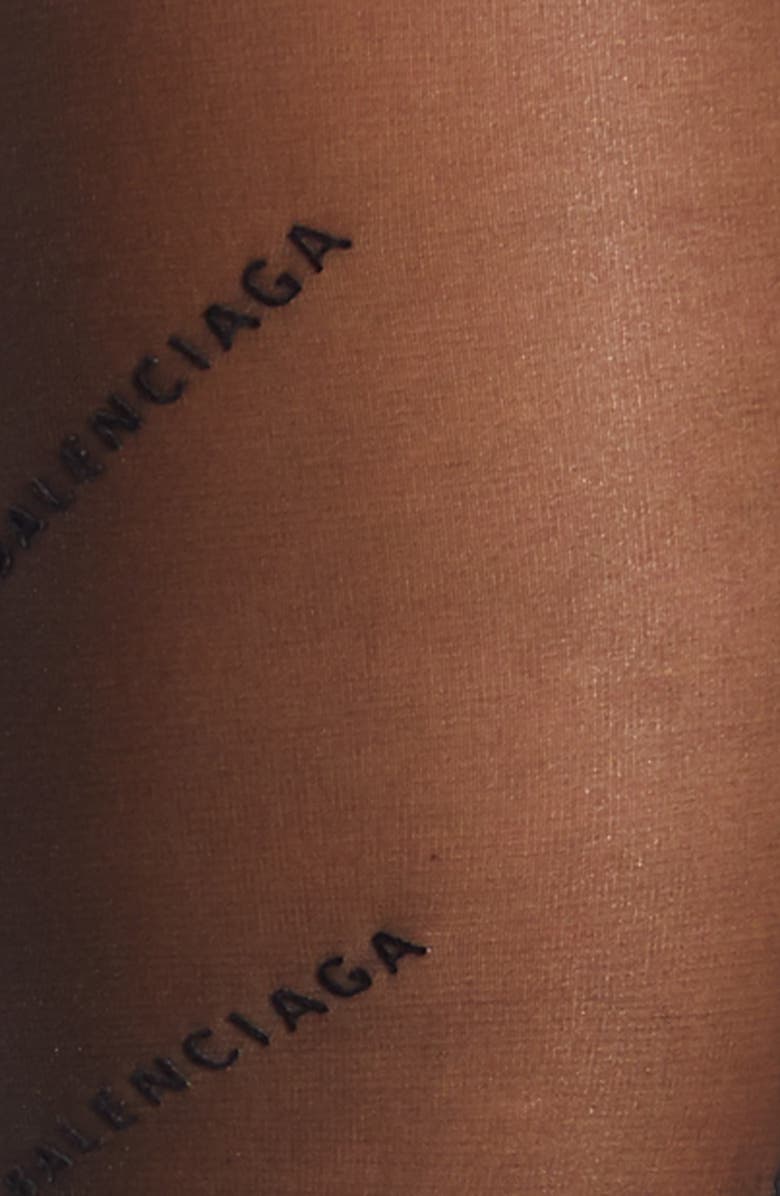 Balenciaga Logo Tights, Alternate, color, 