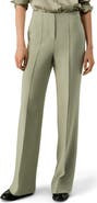 Lilysilk LILYSILK Women's Silk-Wool Twill Flare Pants