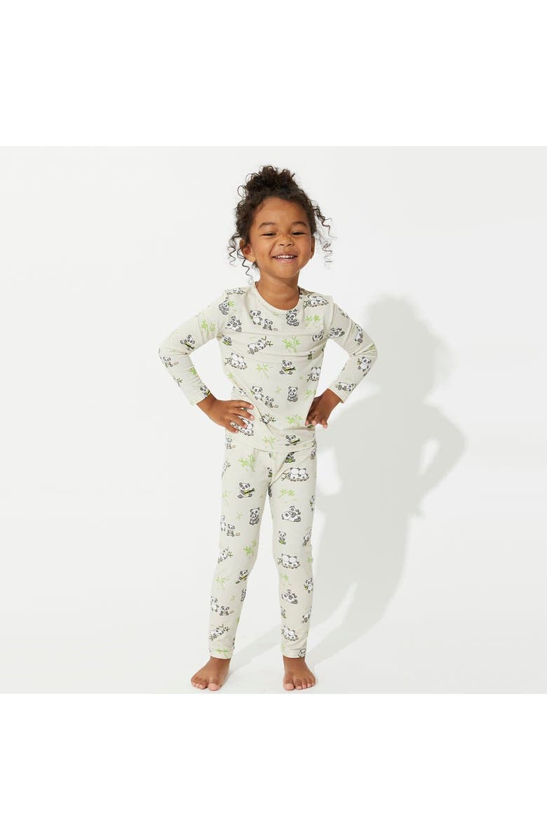 Bellabu Bear Kids' Panda Set of 2 Piece Pajamas, Alternate, color, Panda