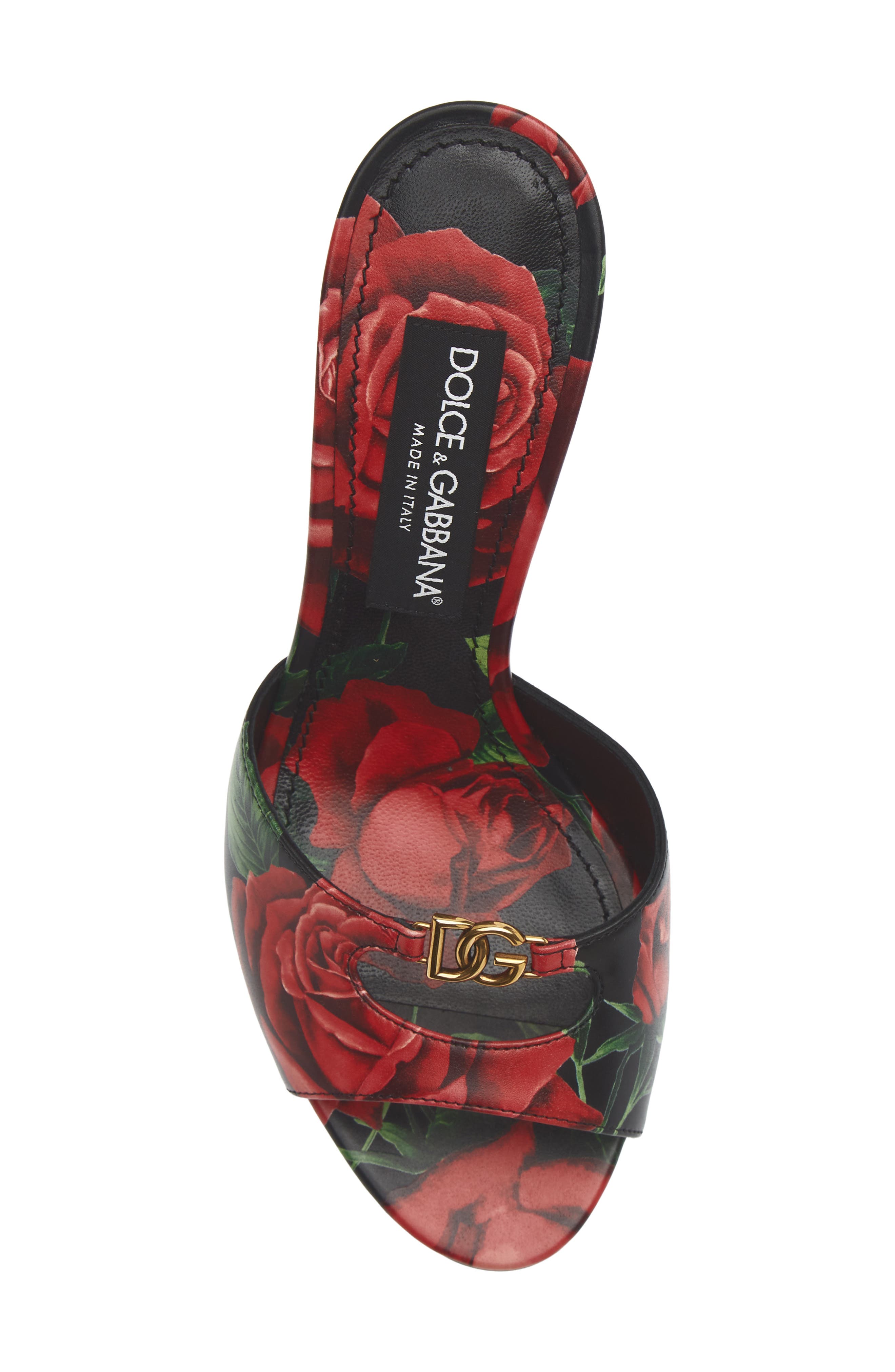 Keira Rose Print Slide Sandal, Alternate, color, HN6EJ ROSE ROSSE F.NERO