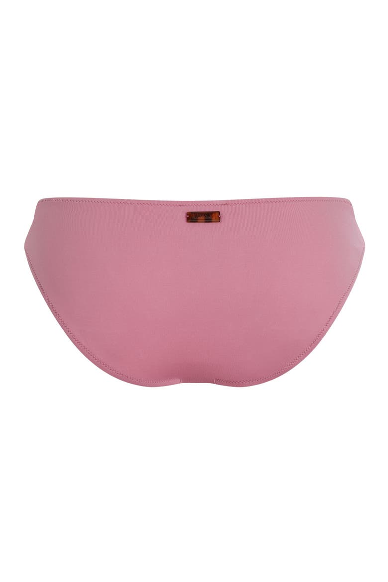 Women Mid Rise Bikini Bottom Solid, Alternate, color, boudoir