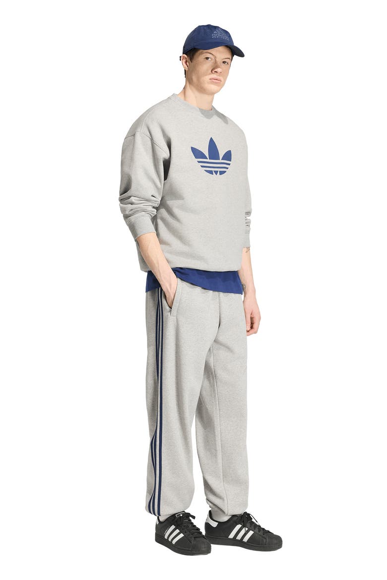3-Stripes Fleece Joggers, Alternate, color, MEDIUM GREY HEATHER