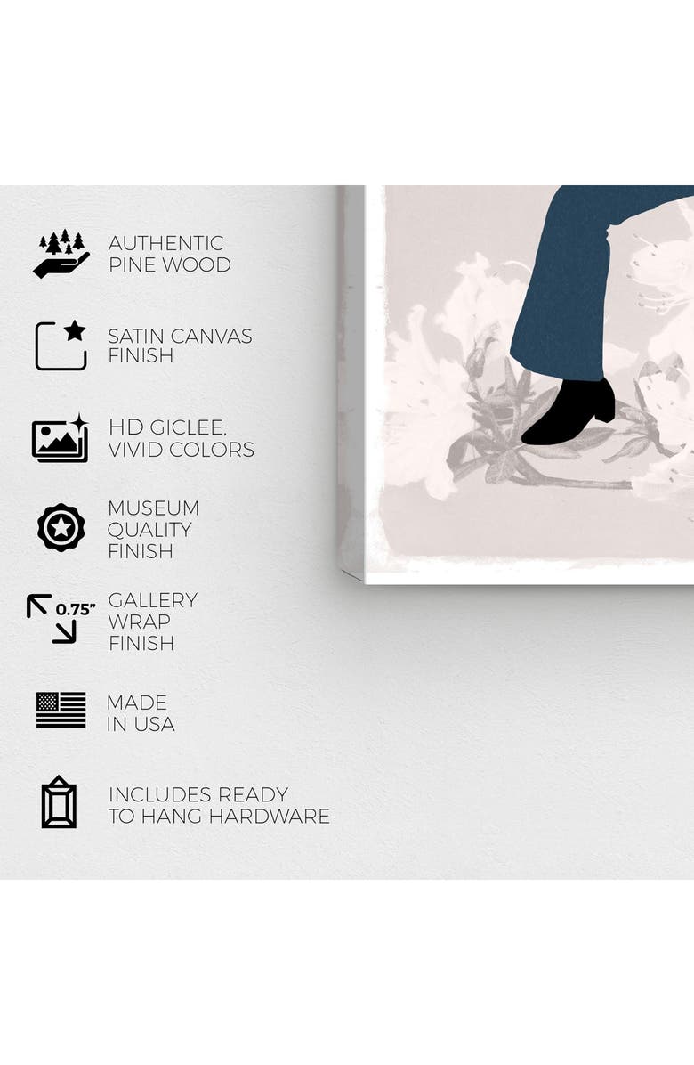 Wynwood Studio Flower Girls Canvas Wall Art, Alternate, color, Grey