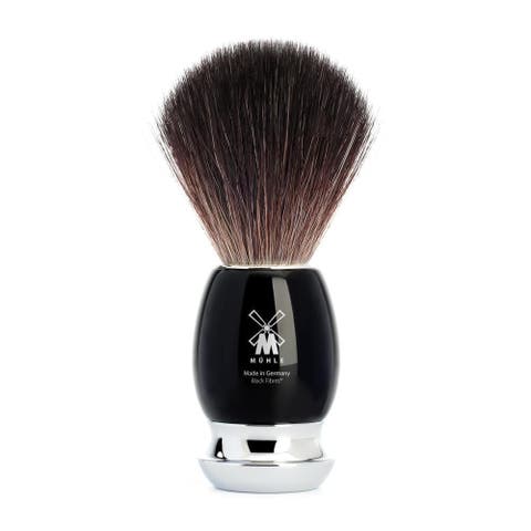 Vivo Black Resin Black Fiber Shaving Brush