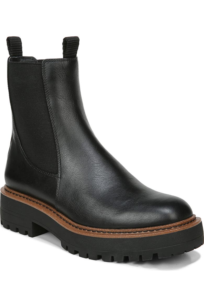 sam edelman laguna tobacco Leather Chelsea Moto Rounded Toe Pull On Ankle Boots (Tobacco, 9.5) Sam Edelman Laguna Chelsea Boot