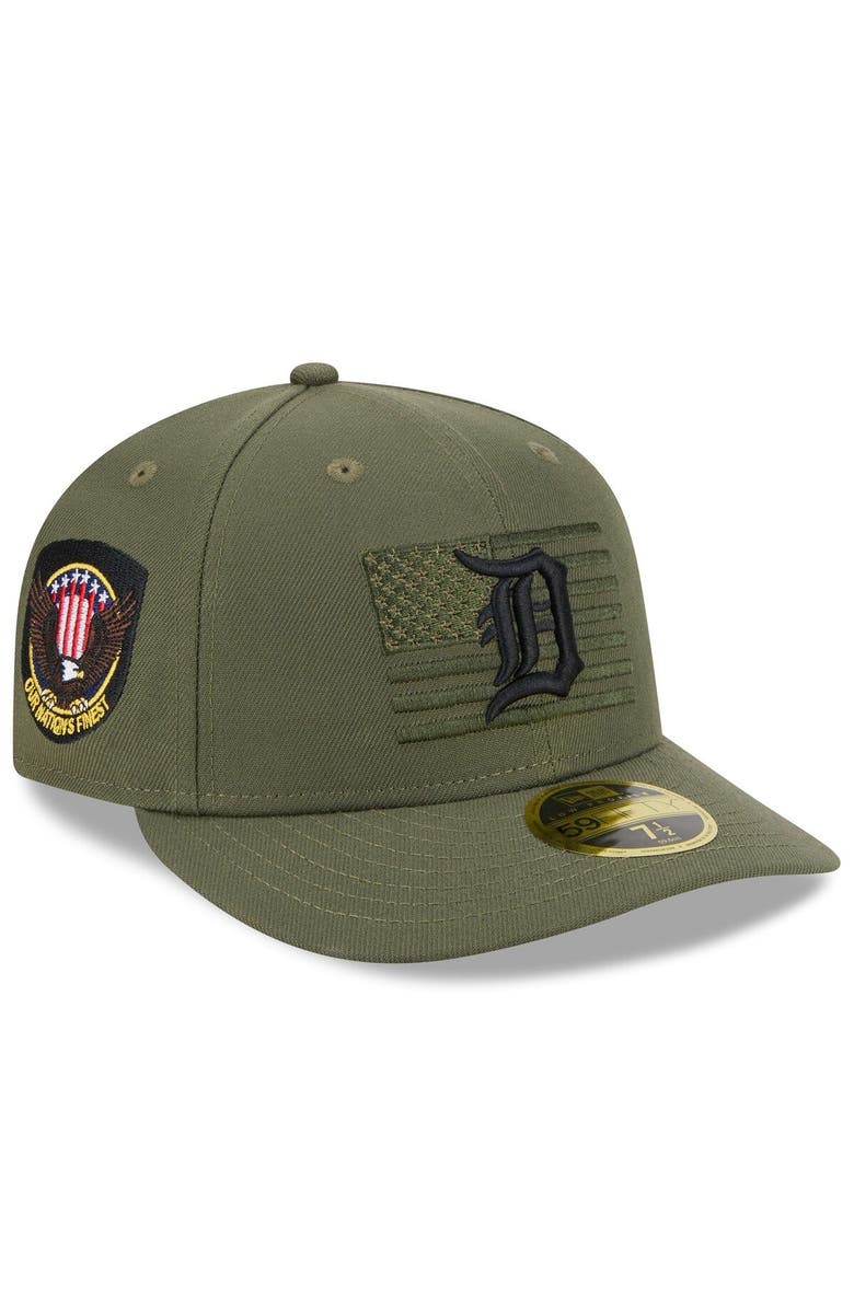 New Era Men's New Era Green Detroit Tigers 2023 Armed Forces Day Low Profile 59FIFTY Fitted Hat, Main, color,