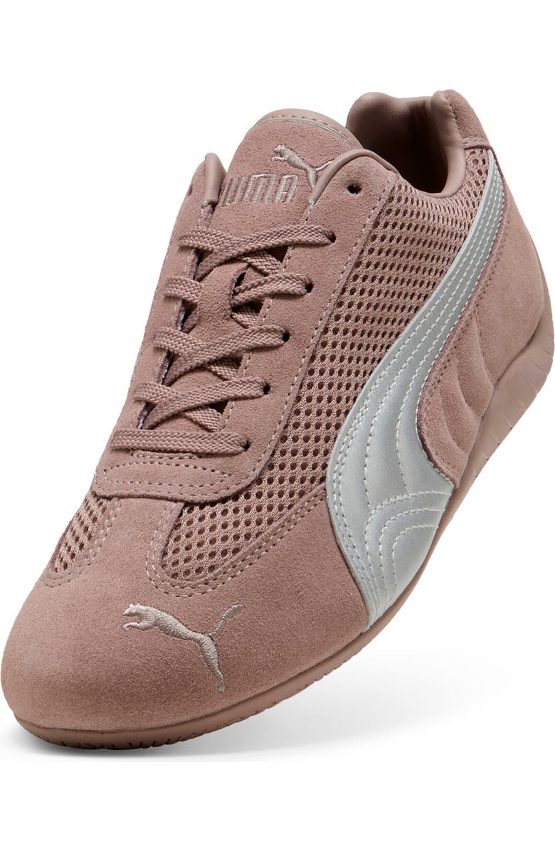 PUMA Gender Inclusive Speedcat Premium Sneakerina, Alternate, color, Sandstone-Matte Silver