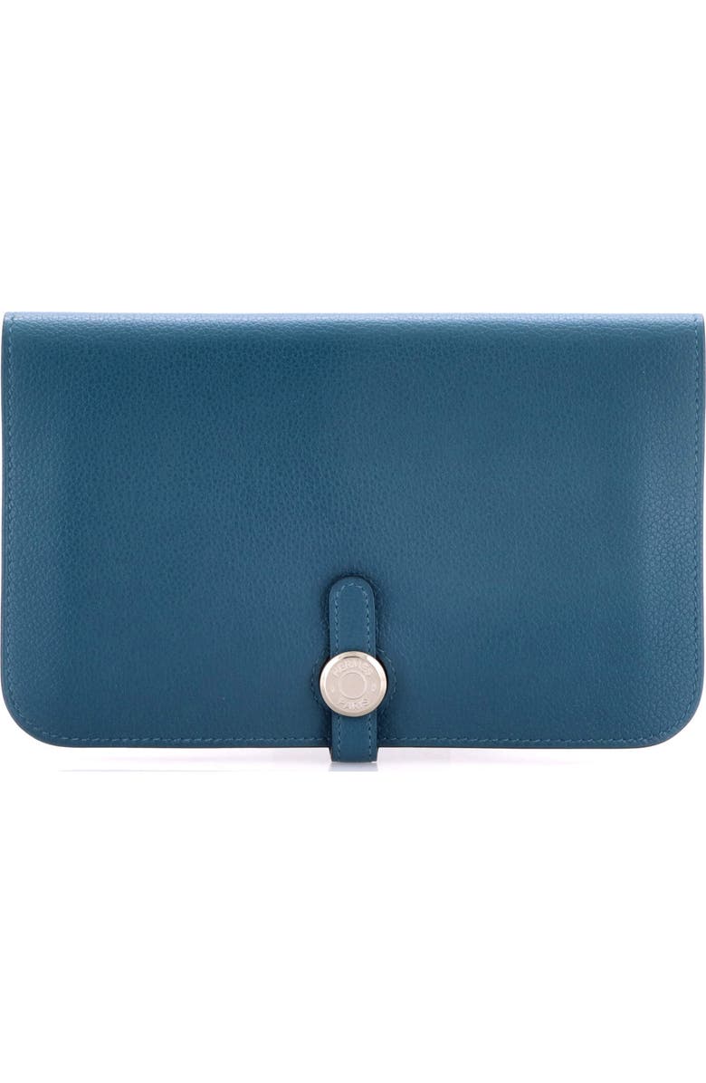 Pre-Owned Hermes Dogon Duo Combined Wallet Leather, Main, color, Colvert