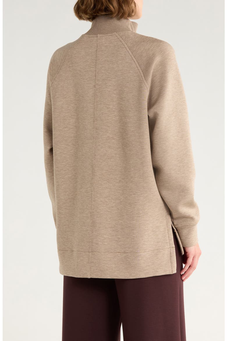 Air Essentials Brushed Half-Zip Sweatshirt, Alternate, color, BIRCH HEATHER