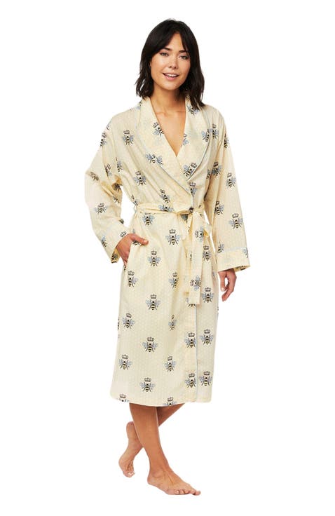 Flannel Shawl Collar Robe