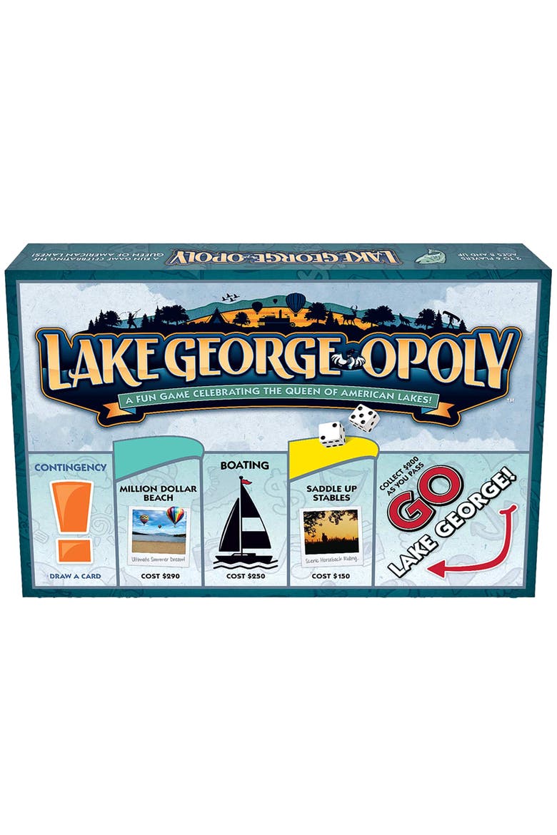 Lake George Opoly Board Game, Main, color, Multicolored