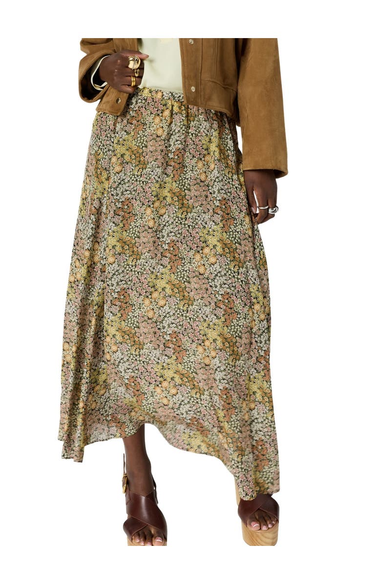 GERARD DAREL Jasmyne Floral Maxi Skirt, Main, color, Pink