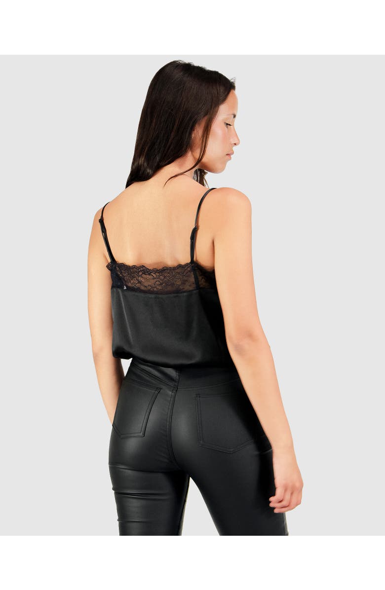 Belle & Bloom Friday Nights Lace Cami, Alternate, color, Black