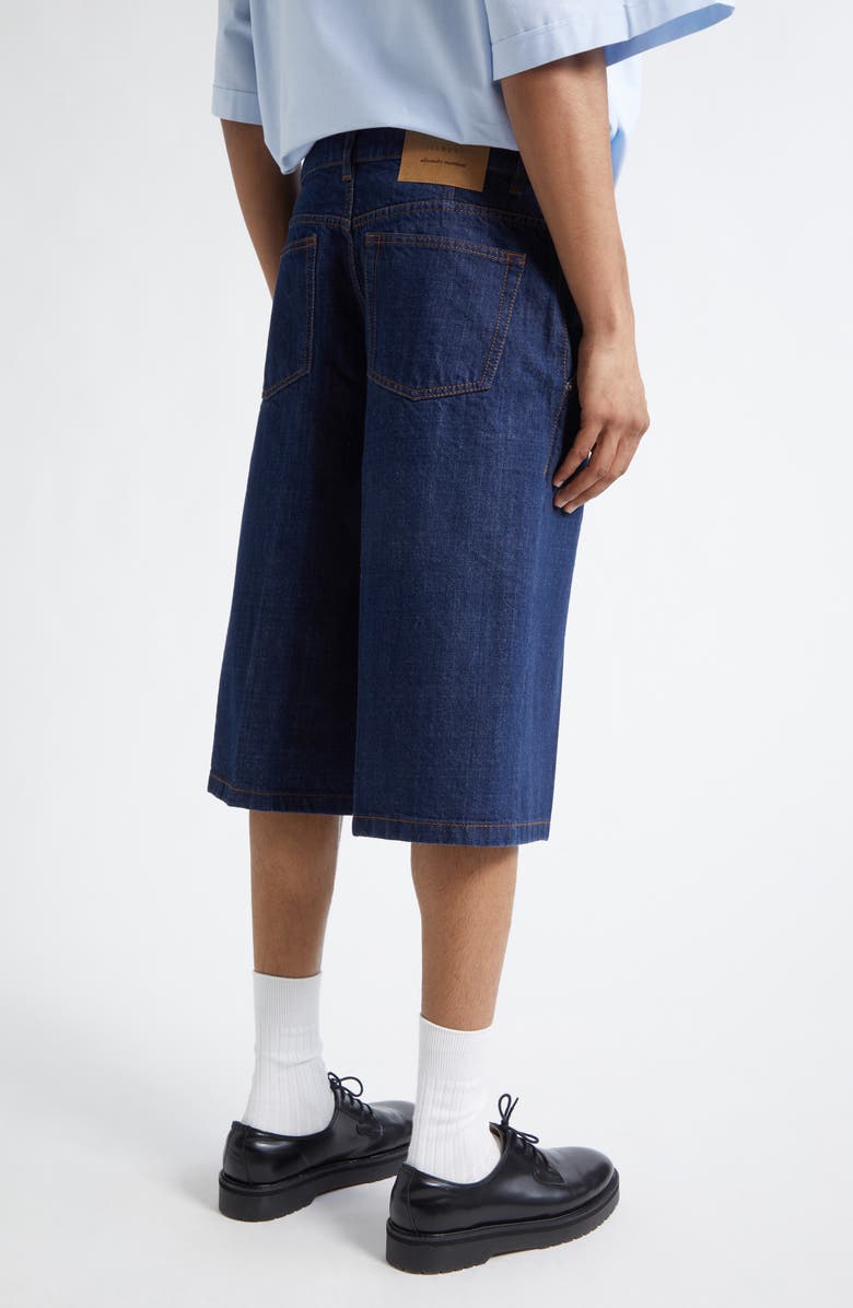 AMI PARIS Loose Fit Denim Bermuda Shorts, Alternate, color, Indigo