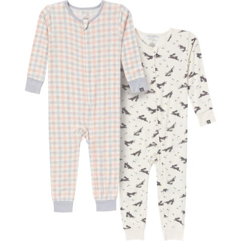 2-Pack Unisex Tight Fitting Footless Pajamas