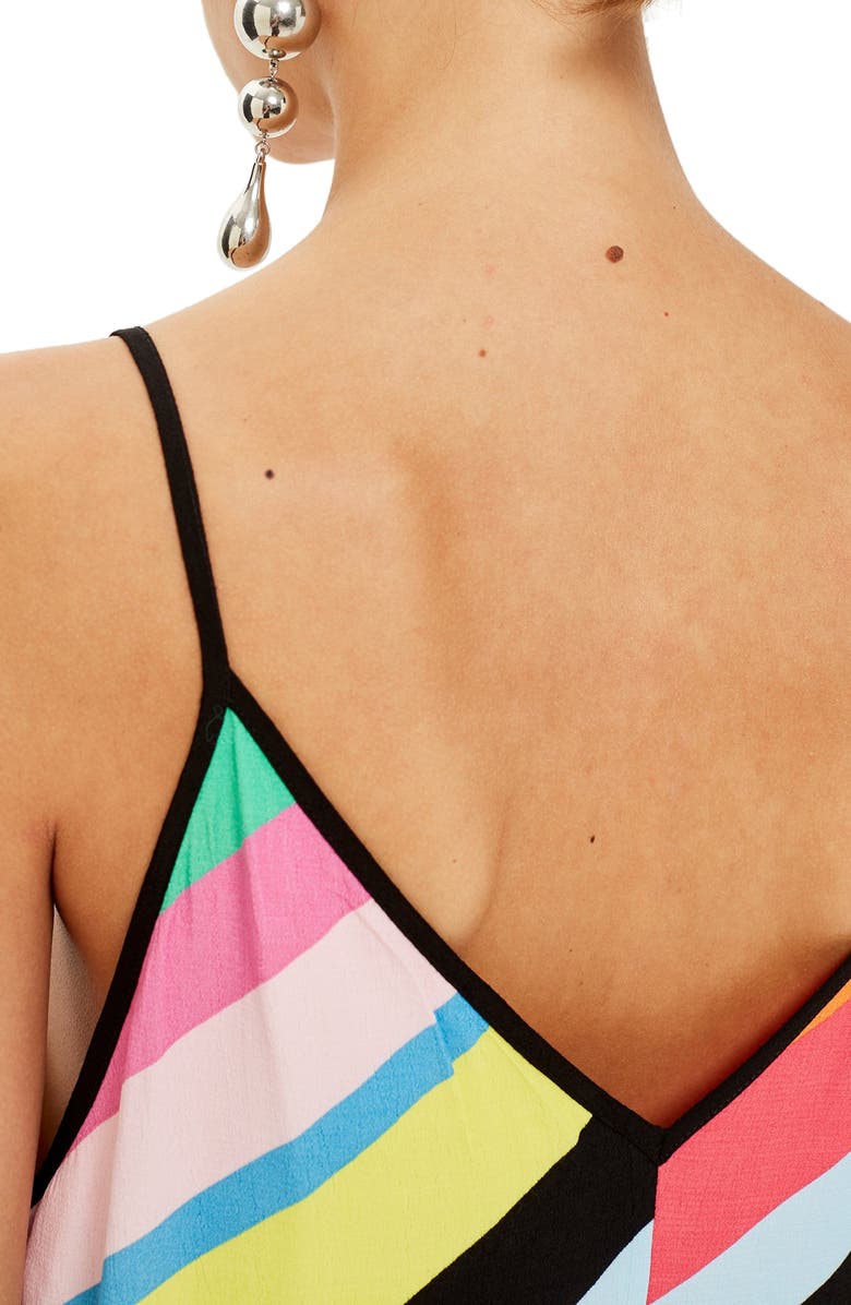 Topshop Stripe Maxi Dress, Alternate, color, 