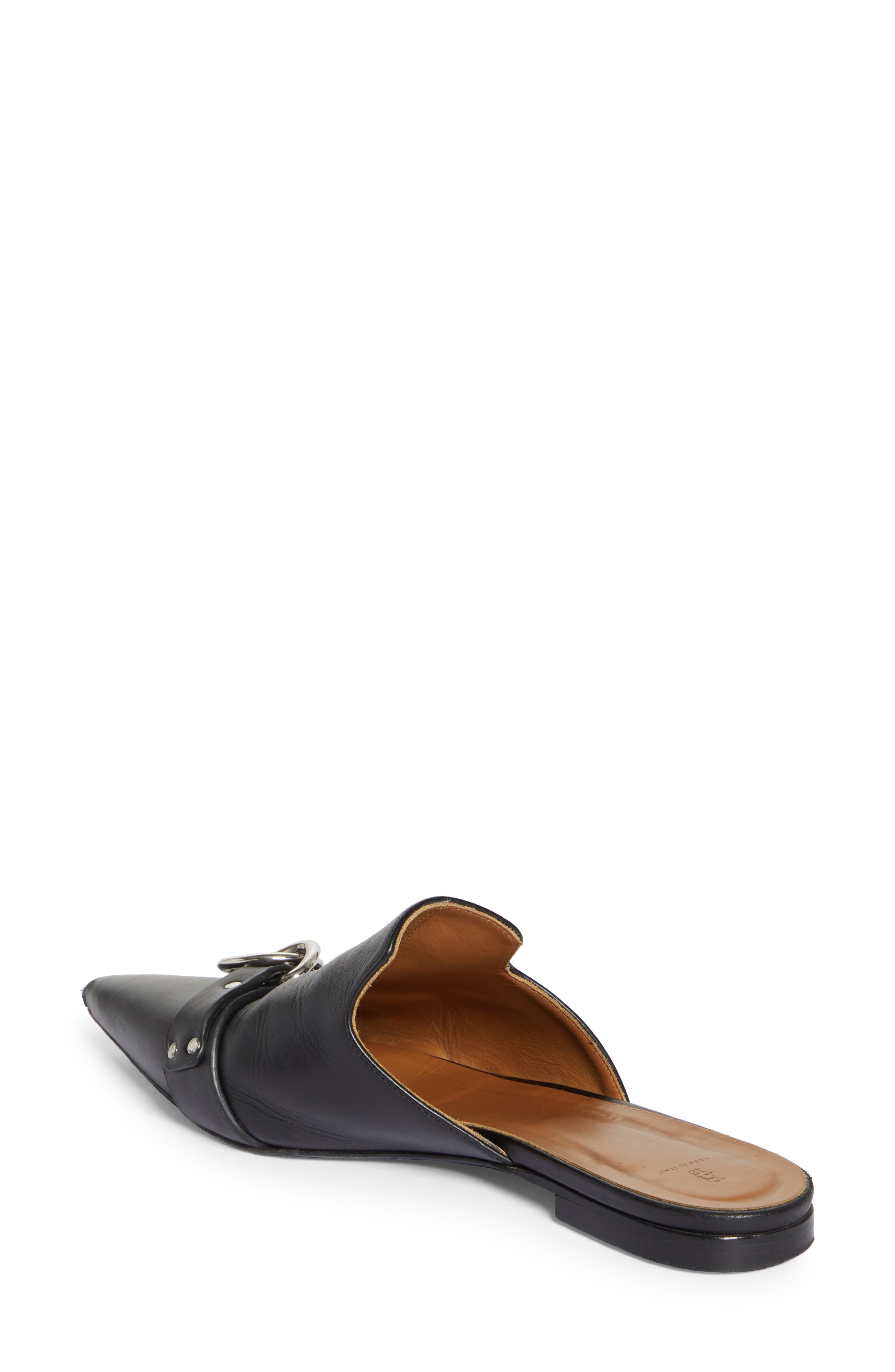 R13 Pointed Toe Flat, Alternate, color, 