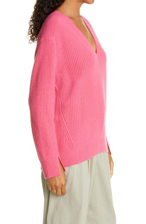Rag & Bone Pierce Cashmere V-neck Sweater In Pink