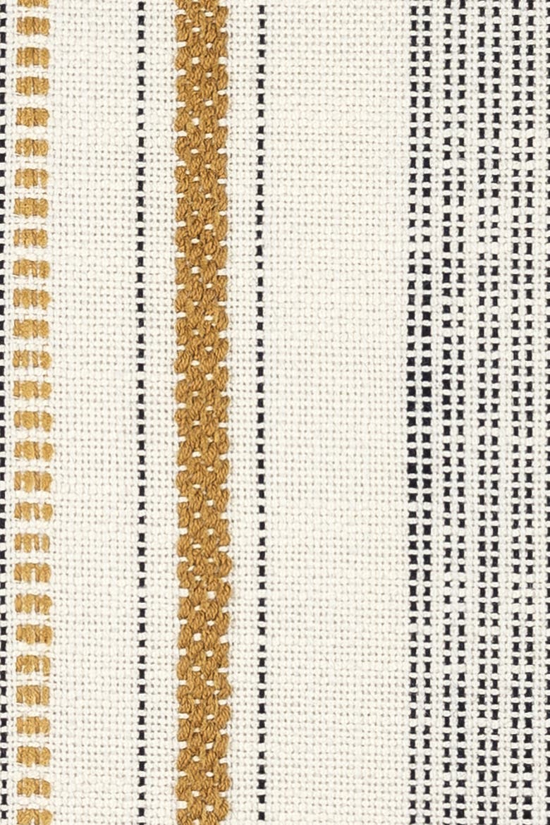 Pathway Textured Stripe Indoor & Outdoor Woven Accent Pillow, Alternate, color, Gold