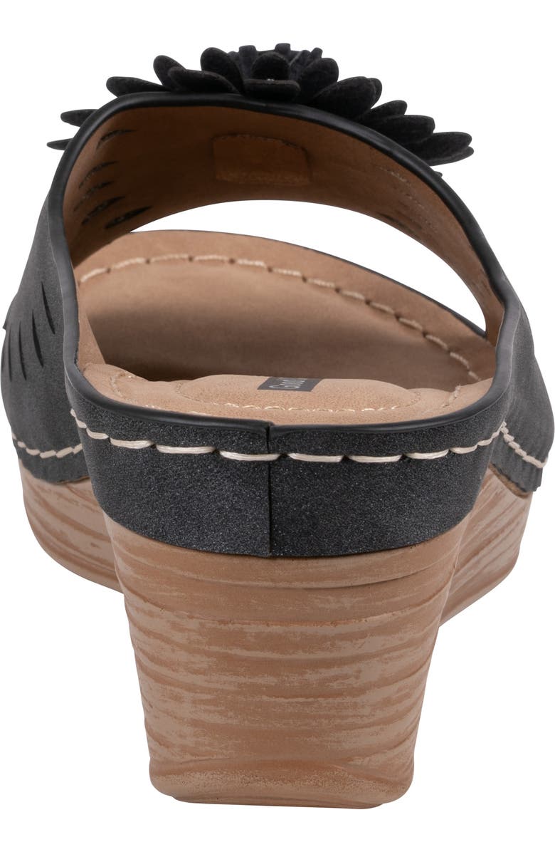 GOOD CHOICE NEW YORK Mayday Wedge Sandal, Alternate, color, Black