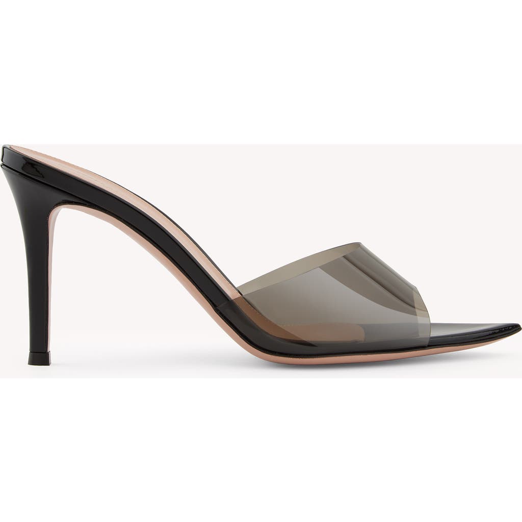 Gianvito Rossi Elle 85 Pointed Toe Mules In Black