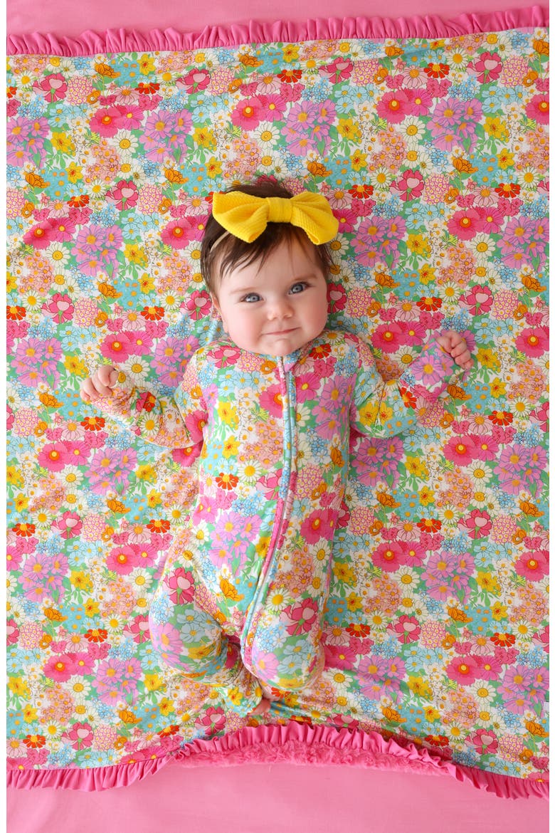 Printed Convertible Footie, Alternate, color, PINK