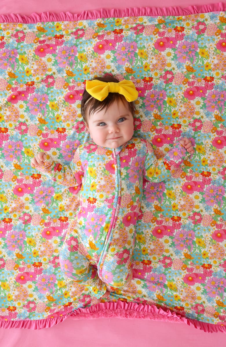 Posh Peanut Printed Convertible Footie, Alternate, color, Pink