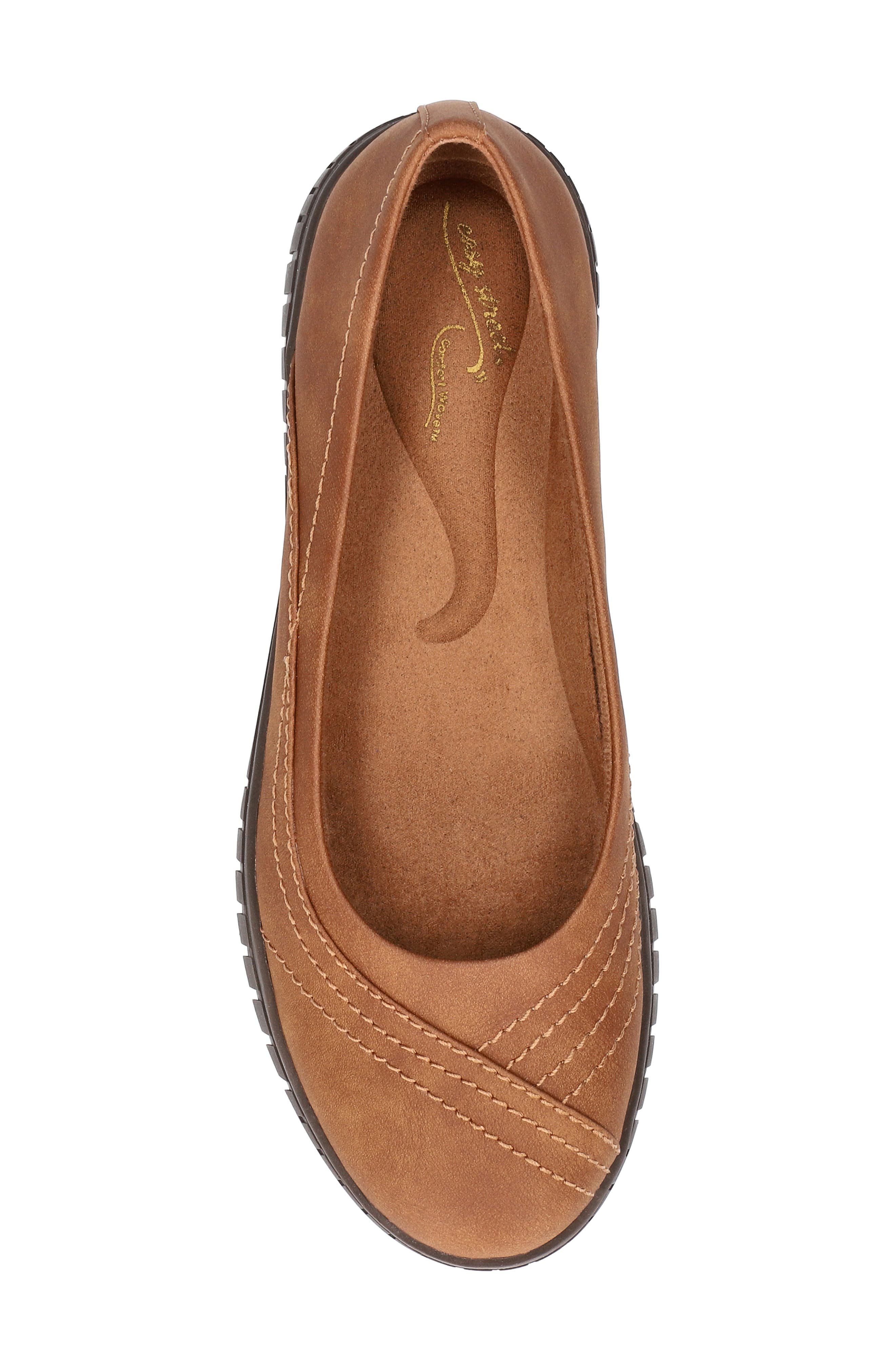 EASY STREET Cosma Flat, Alternate, color, Tan