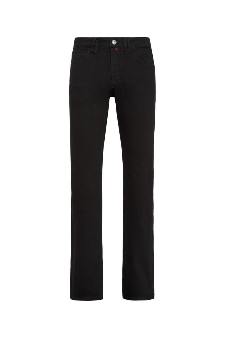 Denim Trousers Regular Fit Men, Main, color, black