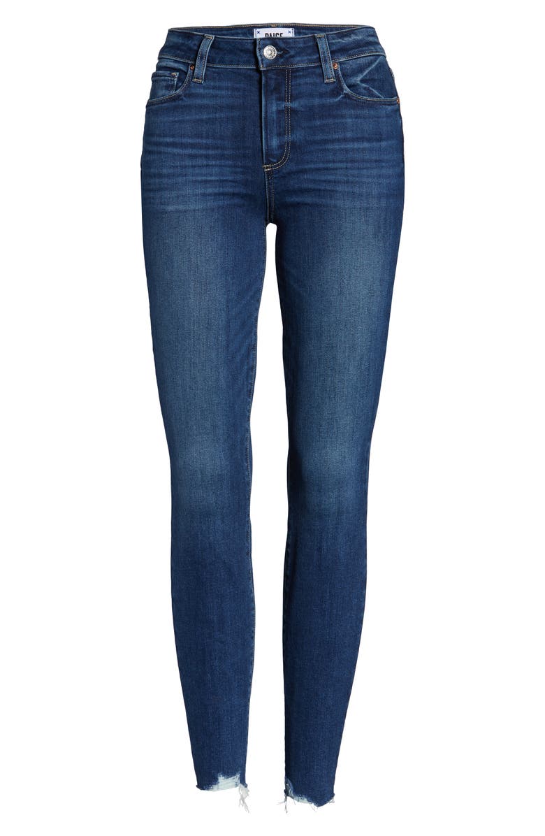 PAIGE Verdugo Rock Slide Hem Ultra Skinny Jeans, Alternate, color,