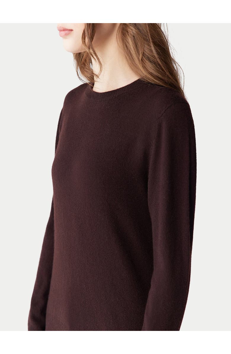 GOBI Mongolian Cashmere Essential Cashmere Crewneck Sweater, Alternate, color, Coffee Bean
