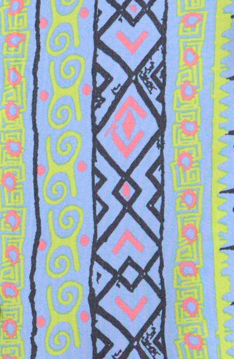 Rip Curl Kids' Raw Energy Print Short Sleeve Button-Up Shirt, Alternate, color, Ice Blue