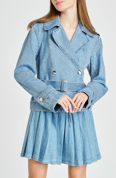Harper Denim Trench Coat
