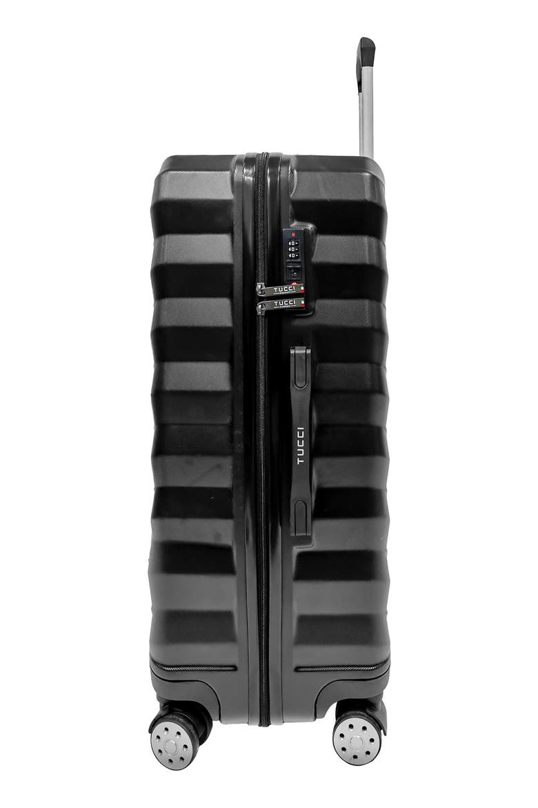 Storto Hardshell 3-Piece Spinner Luggage Set, Alternate, color, BLACK