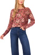 CeCe Print Sweater
