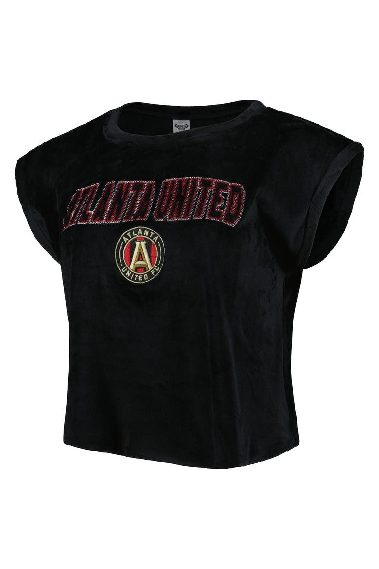 Women's Concepts Sport Black Atlanta United FC Intermission T-Shirt and Shorts Sleep Set, Alternate, color, Black
