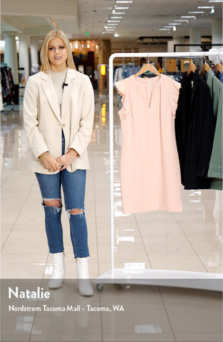 V-Neck Sleeveless Ruffle Trim Dress, sales video thumbnail