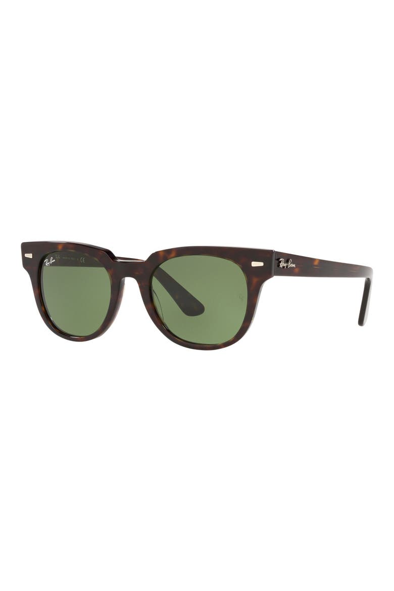 Meteor 50mm Wayfarer Sunglasses, Alternate, color, TORTOISE / GREEN