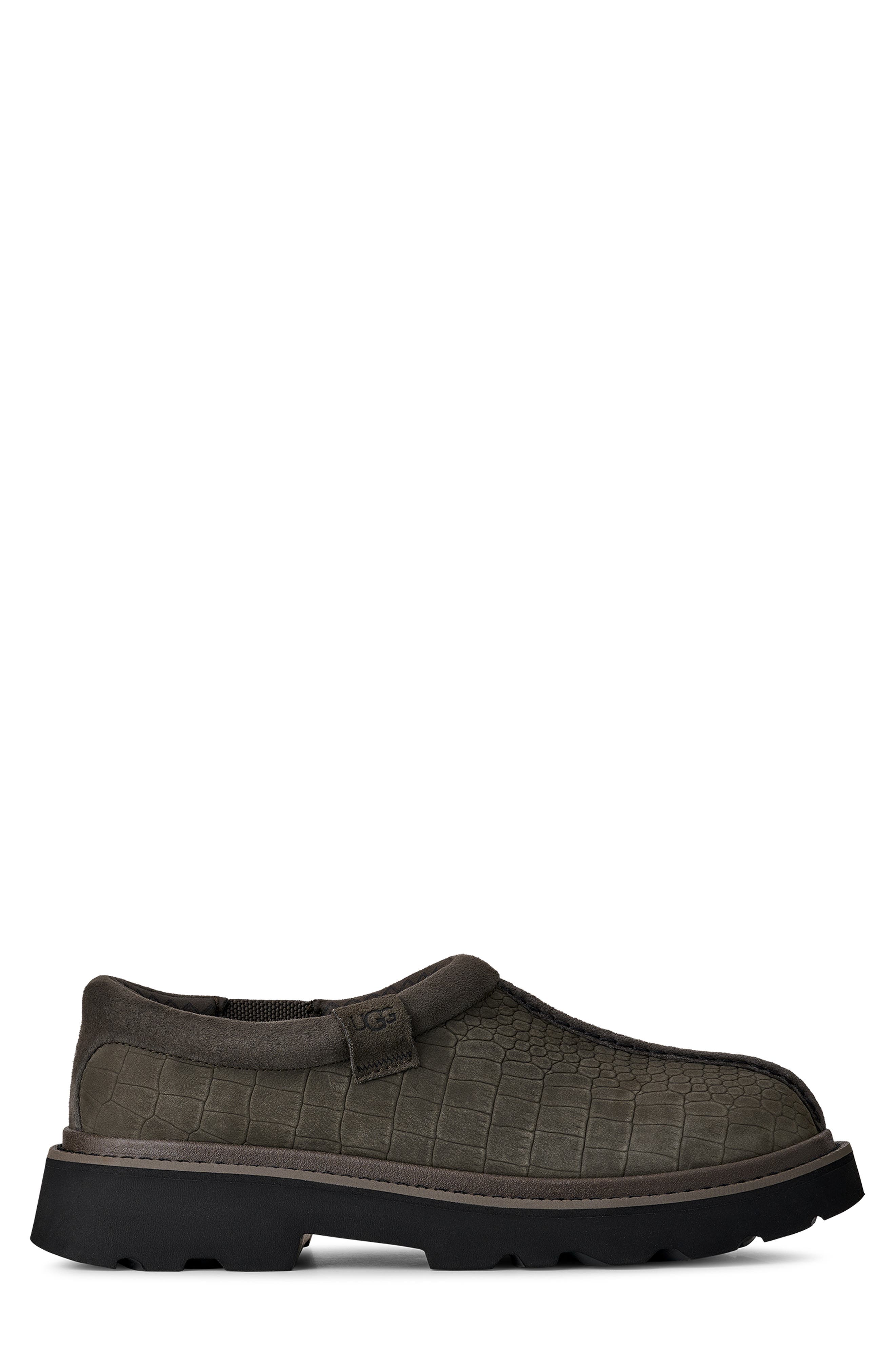 UGG<sup>®</sup> Tasman Lug Embossed Slipper, Alternate, color, Dense Smoke