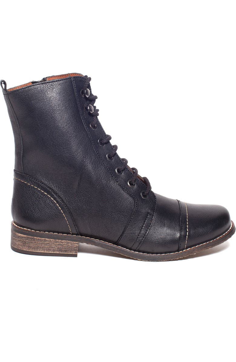 Unity in Diversity Liberty Organic Leather Combat Boot, Alternate, color,