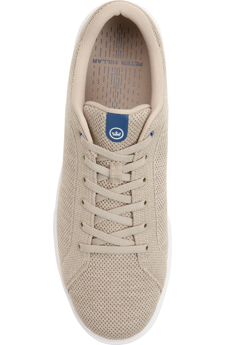 Peter Millar Drift Hybrid Water Resistant Knit Golf Shoe, Alternate, color, Stone