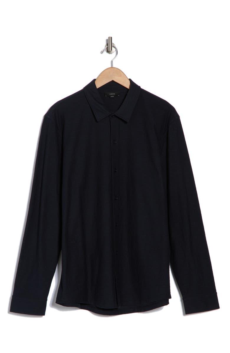 Vince Heavy Slub Button-Up Shirt, Alternate, color, Coastal