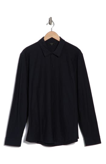 Vince Heavy Slub Button-up Shirt In Coastal
