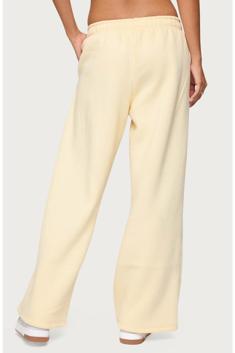 Tropical Blooms Wide Leg Sweatpants, Alternate, color, YELLOW
