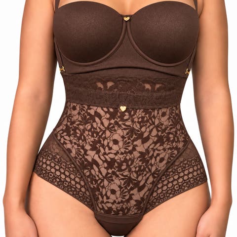 X Yahaira Lace Panty Shaper With Triple Tummy Layer